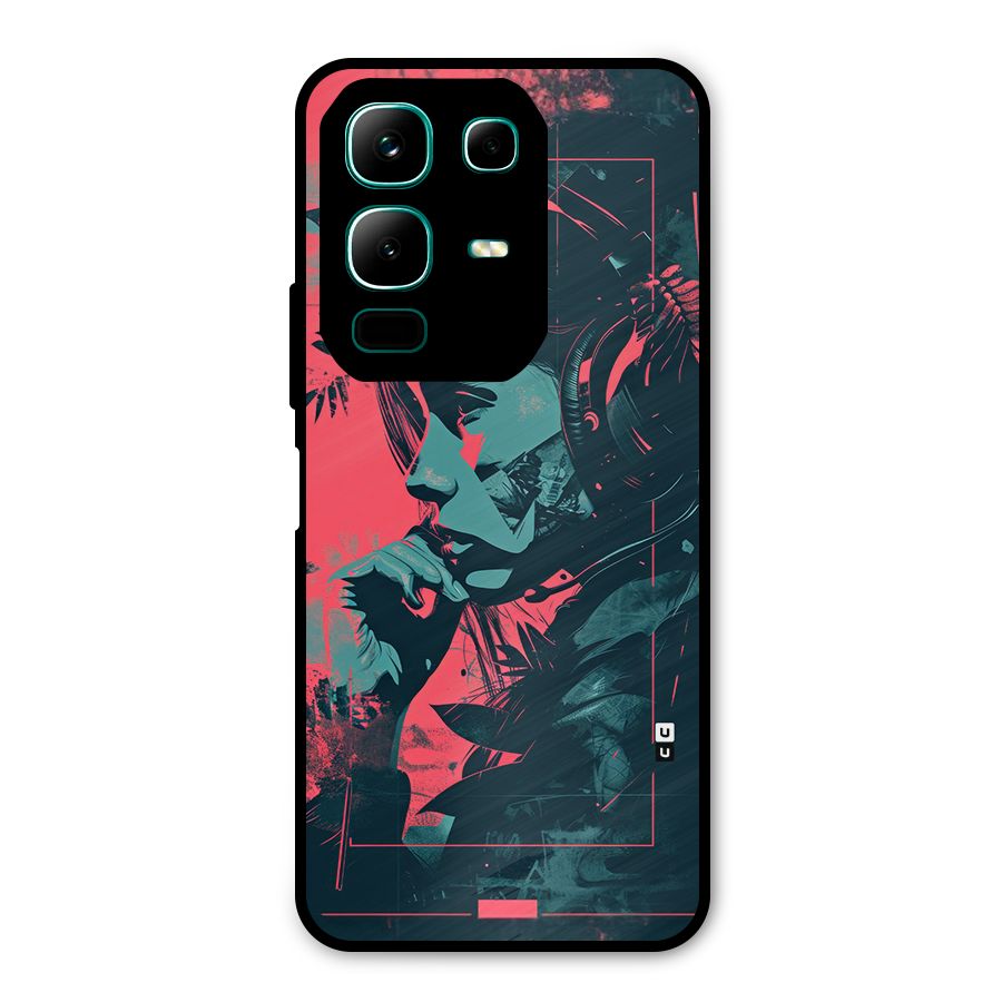 Musical Illustration Metal Back Case for Infinix Note 50x