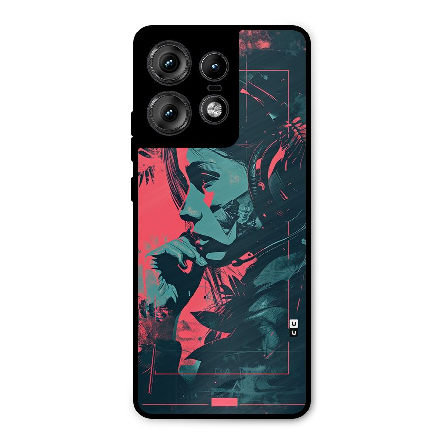 Musical Illustration Metal Back Case for Motorola Edge 50 Pro