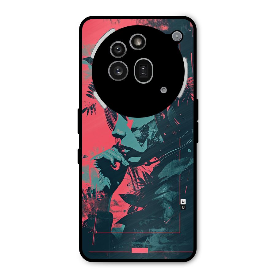 Musical Illustration Metal Back Case for Nothing Phone 3a Pro