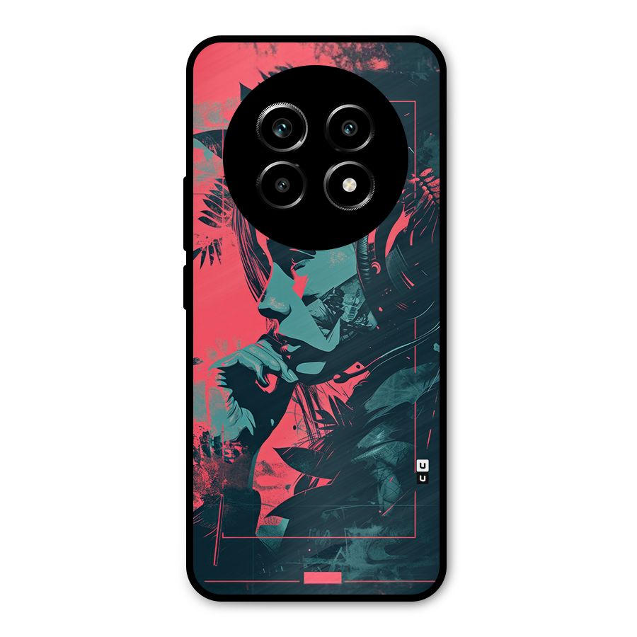 Musical Illustration Metal Back Case for Realme 14 Pro Lite