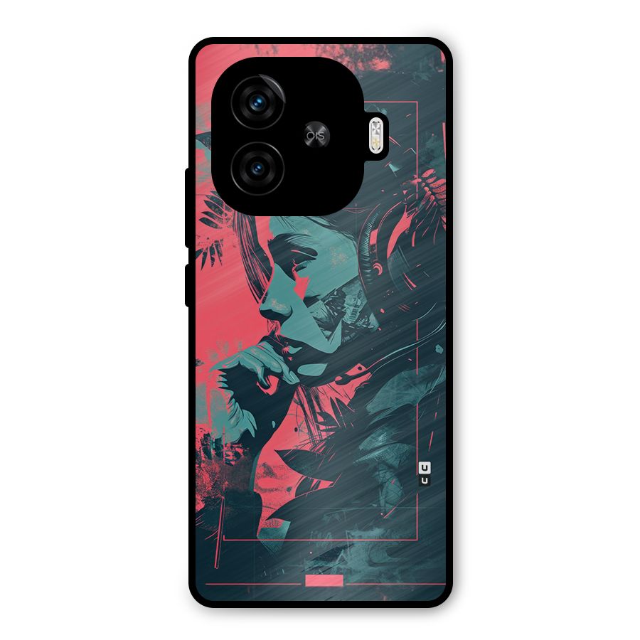Musical Illustration Metal Back Case for iQOO Z9 Turbo