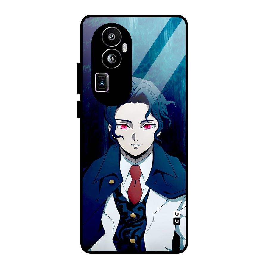 Muzan Kibutsuji Glass Back Case for Oppo Reno10 Pro Plus