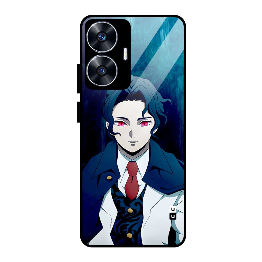 Muzan Kibutsuji Glass Back Case for Realme Narzo N55
