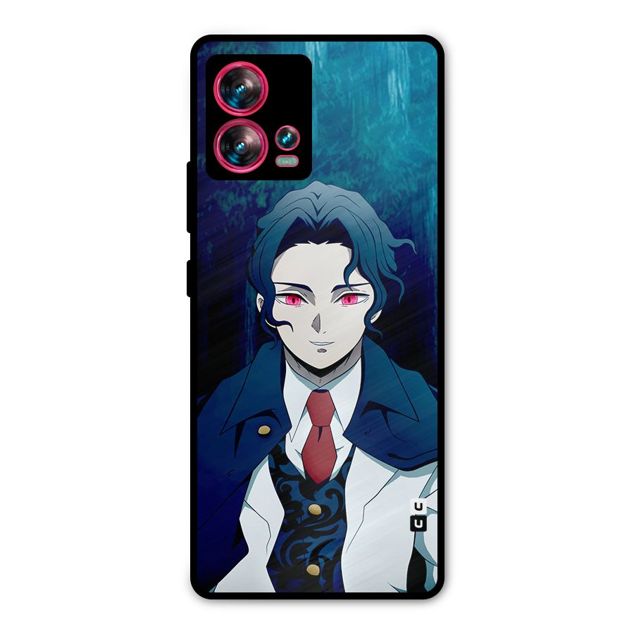 Muzan Kibutsuji Metal Back Case for Motorola Edge 30 Fusion