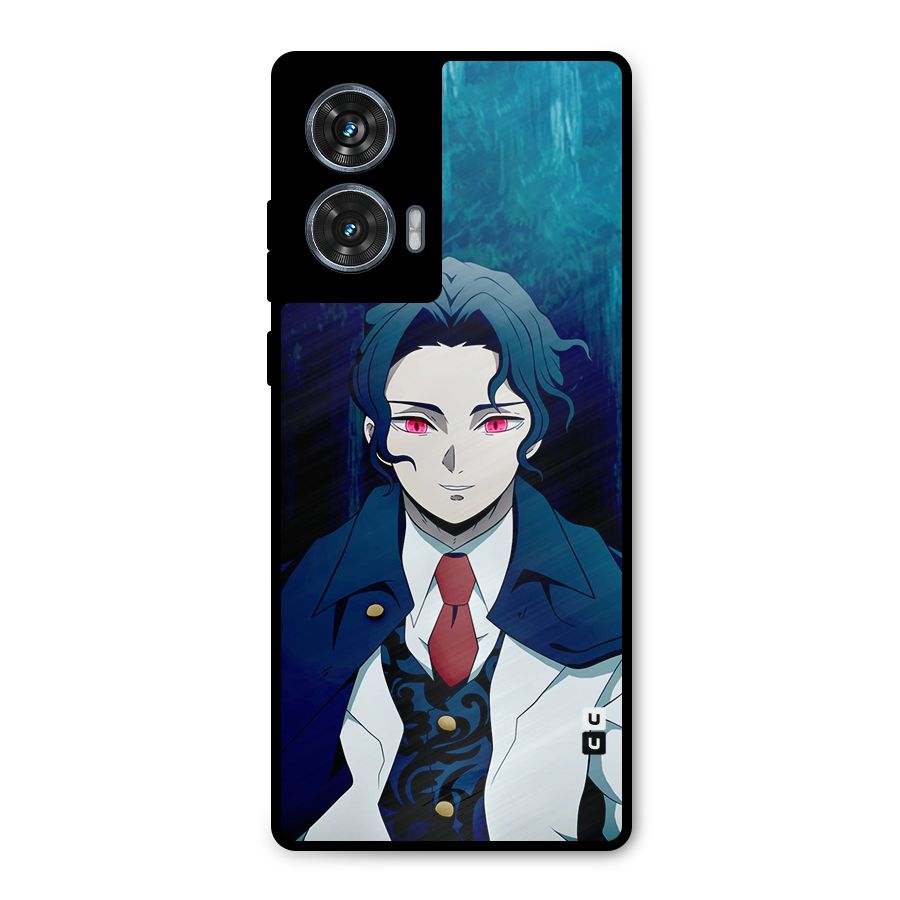 Muzan Kibutsuji Metal Back Case for Motorola Edge 50 Fusion