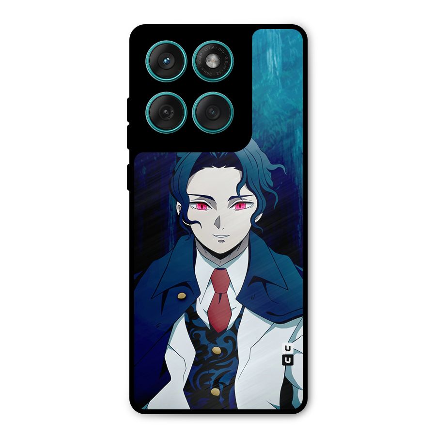 Muzan Kibutsuji Metal Back Case for Motorola Edge 60 Fusion