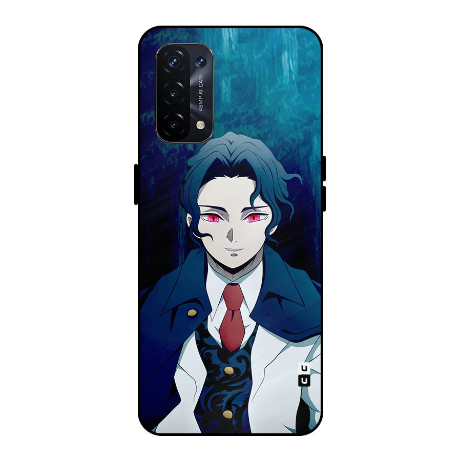 Muzan Kibutsuji Metal Back Case for Oppo A74 5G
