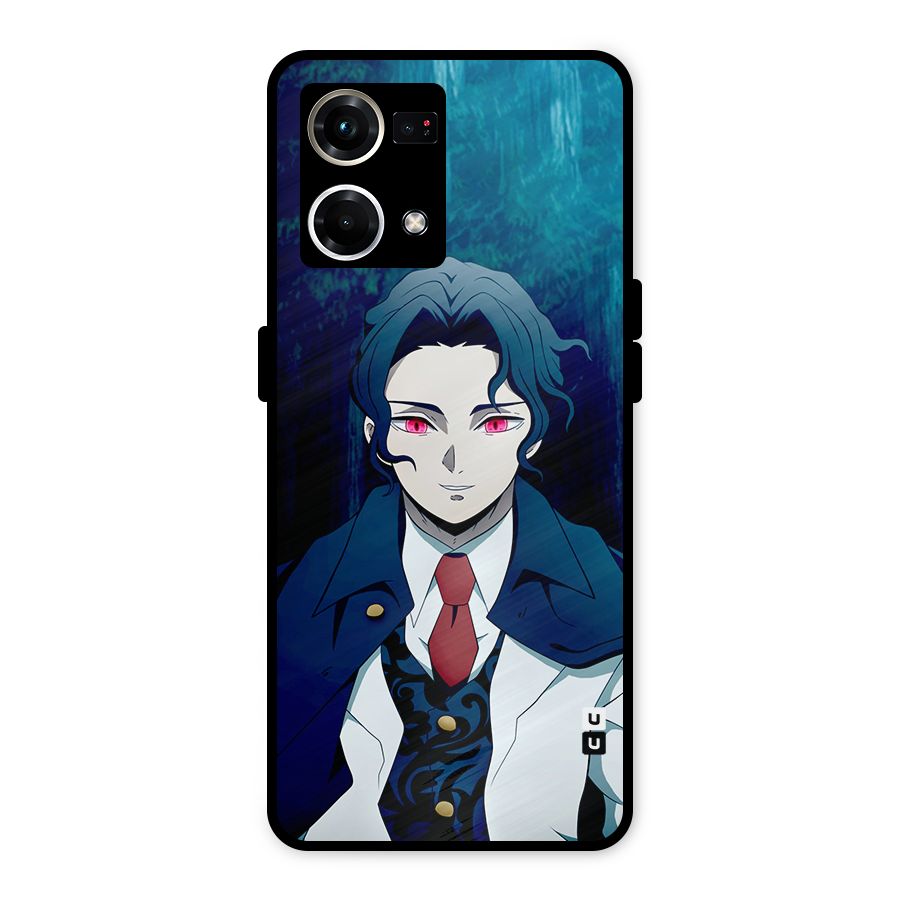Muzan Kibutsuji Metal Back Case for Oppo F21 Pro 4G