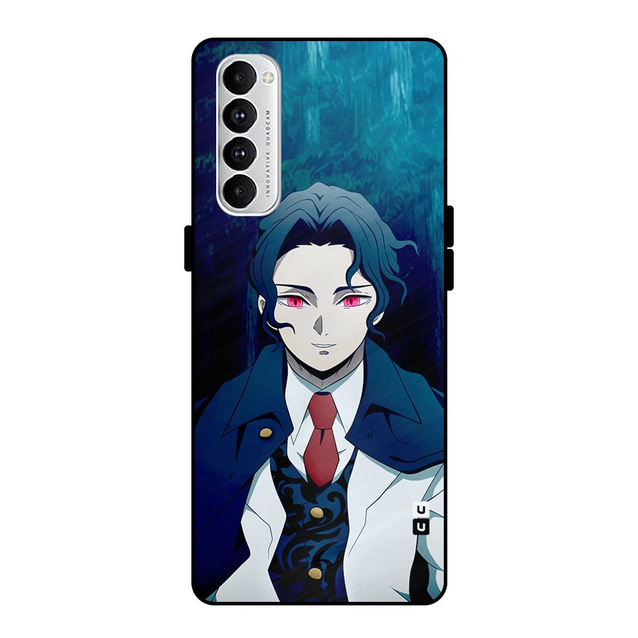 Muzan Kibutsuji Metal Back Case for Oppo Reno4 Pro
