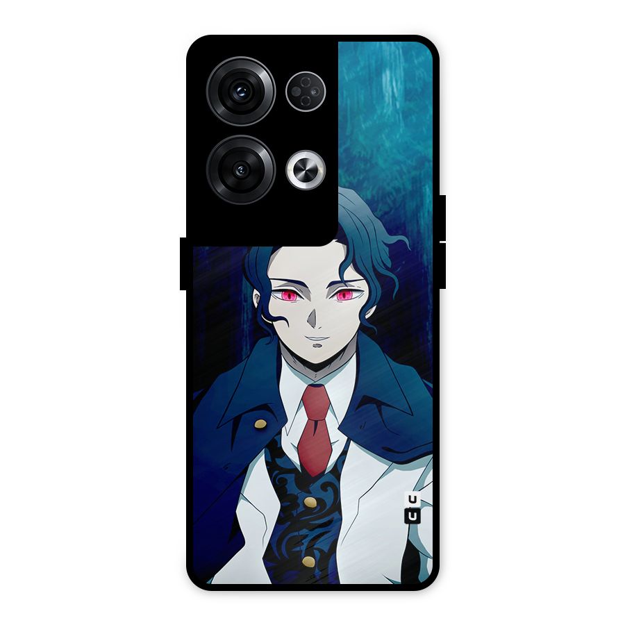 Muzan Kibutsuji Metal Back Case for Oppo Reno8 Pro 5G