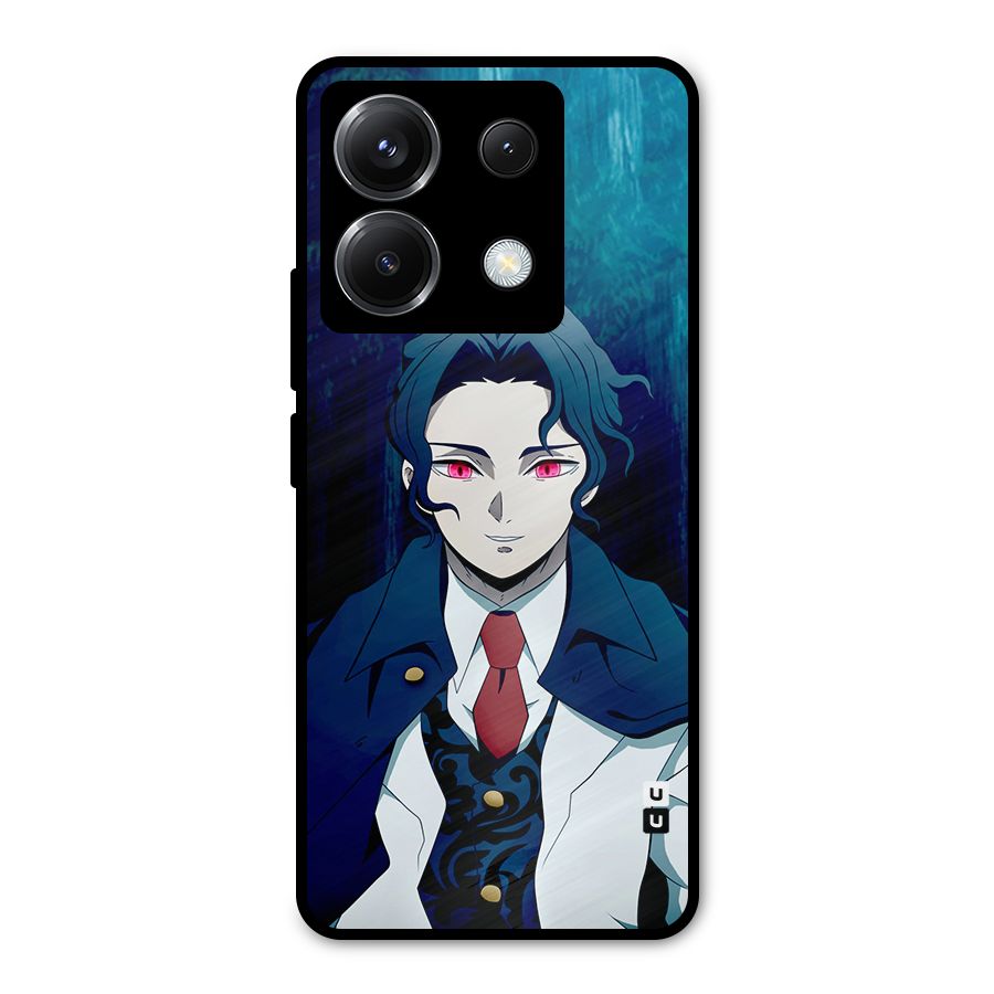 Muzan Kibutsuji Metal Back Case for Poco X6