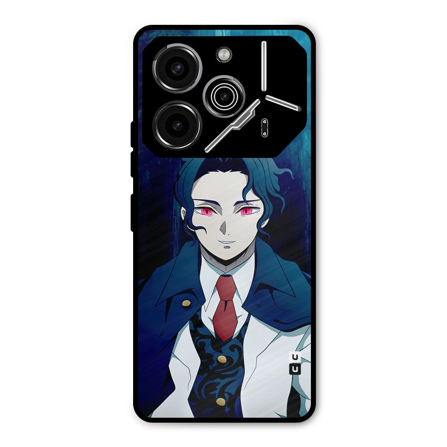 Muzan Kibutsuji Metal Back Case for Tecno Pova 6 Pro