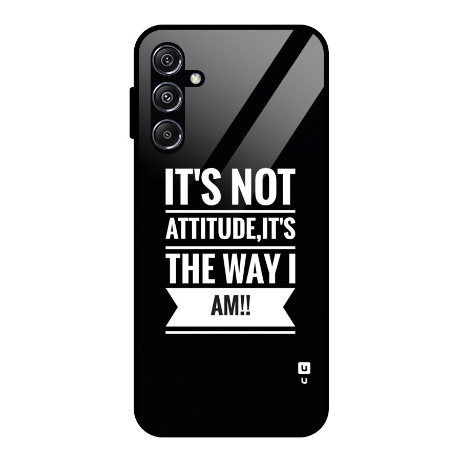 My Attitude Glass Back Case for Galaxy M34 5G