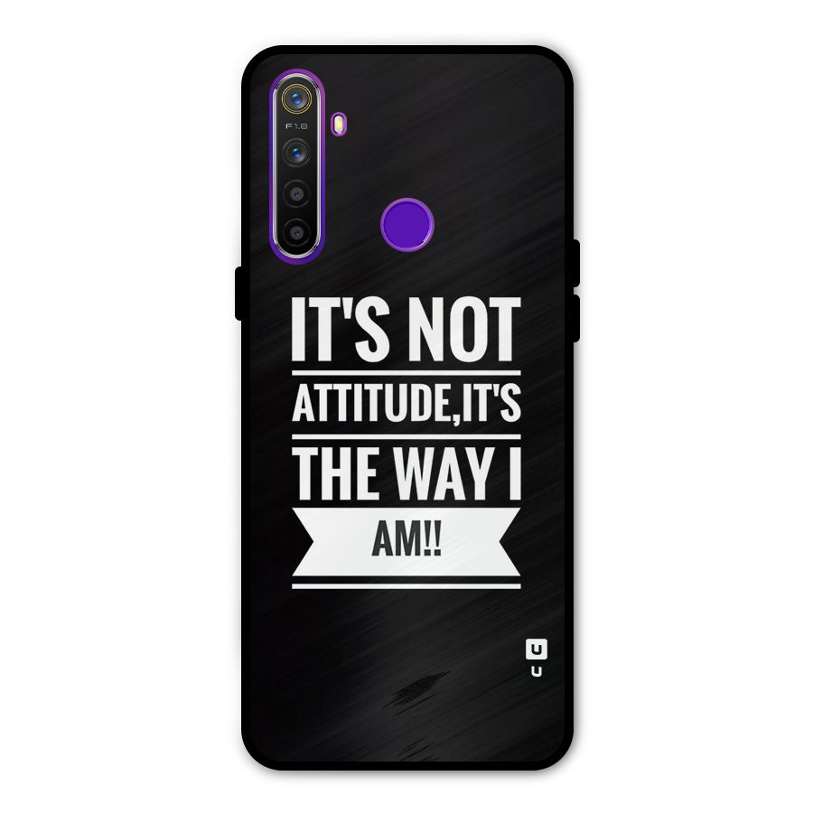 My Attitude Glass Back Case for Realme 5s
