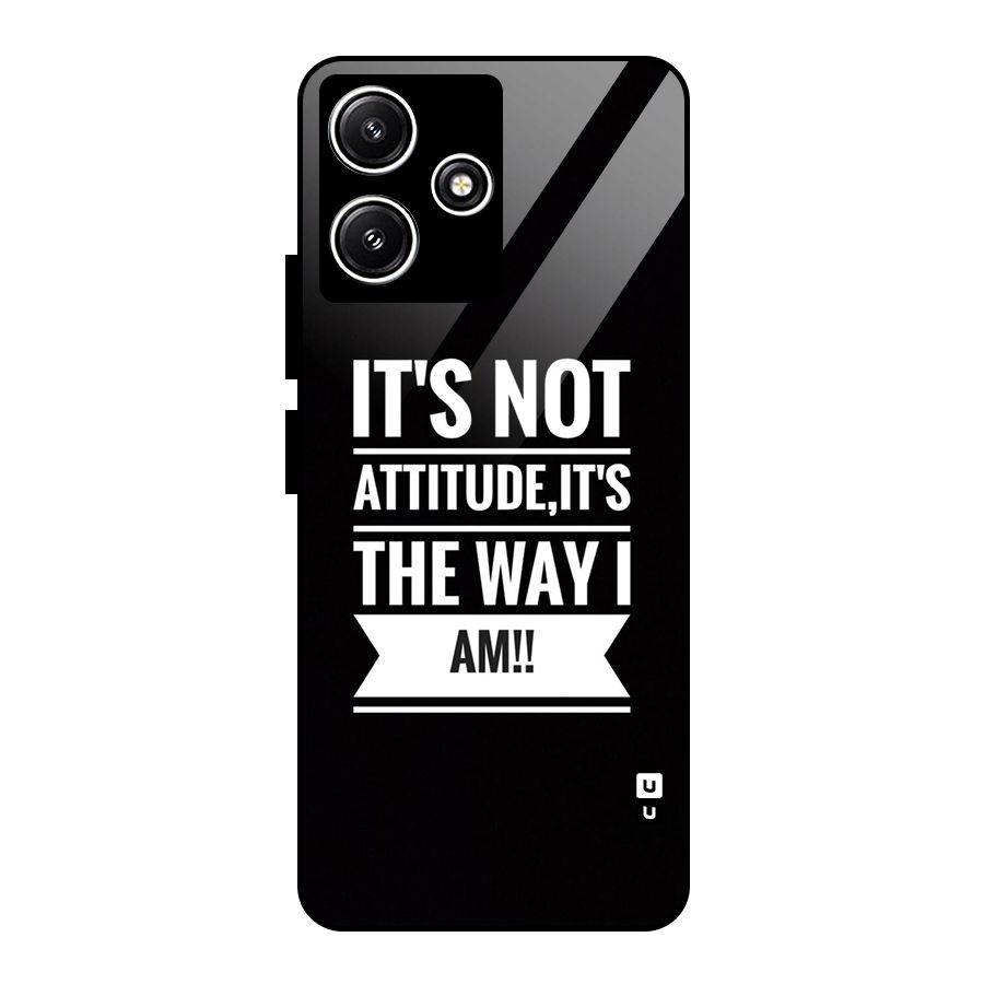 My Attitude Glass Back Case for Redmi 12 5G