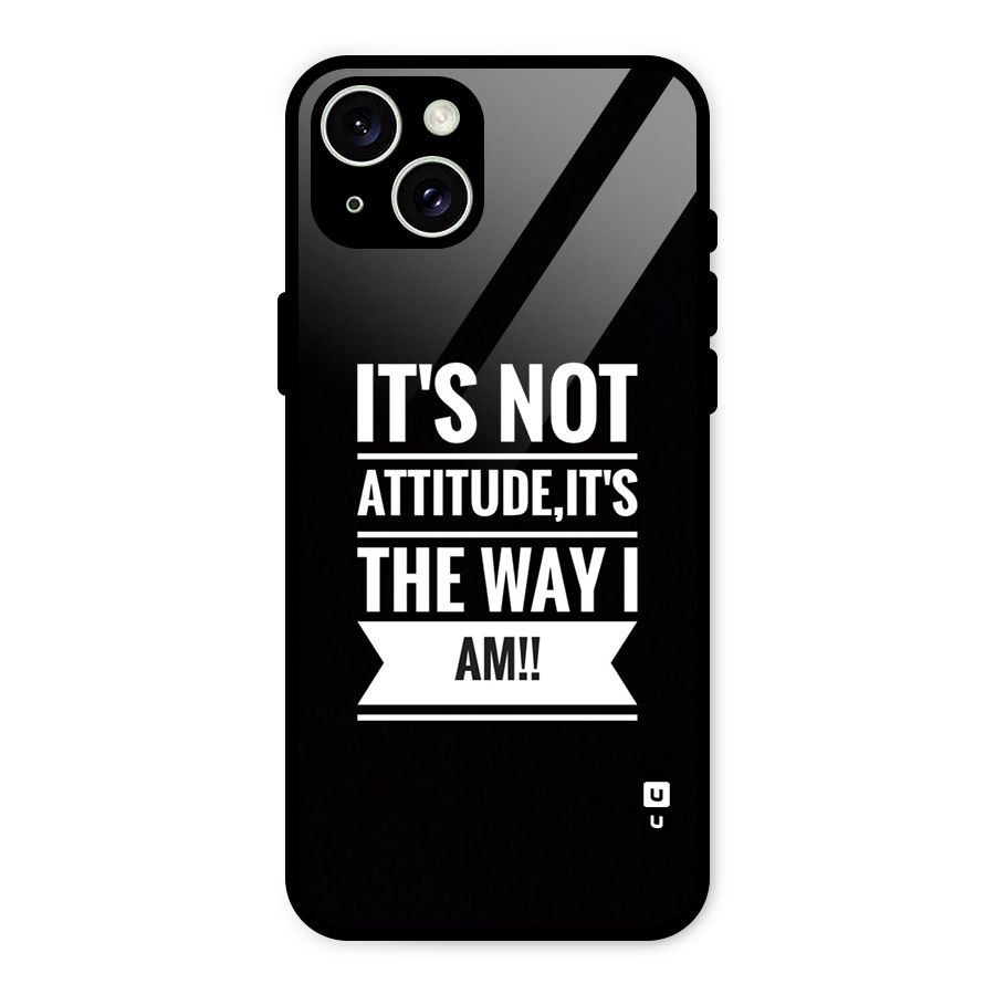 My Attitude Glass Back Case for iPhone 15 Plus