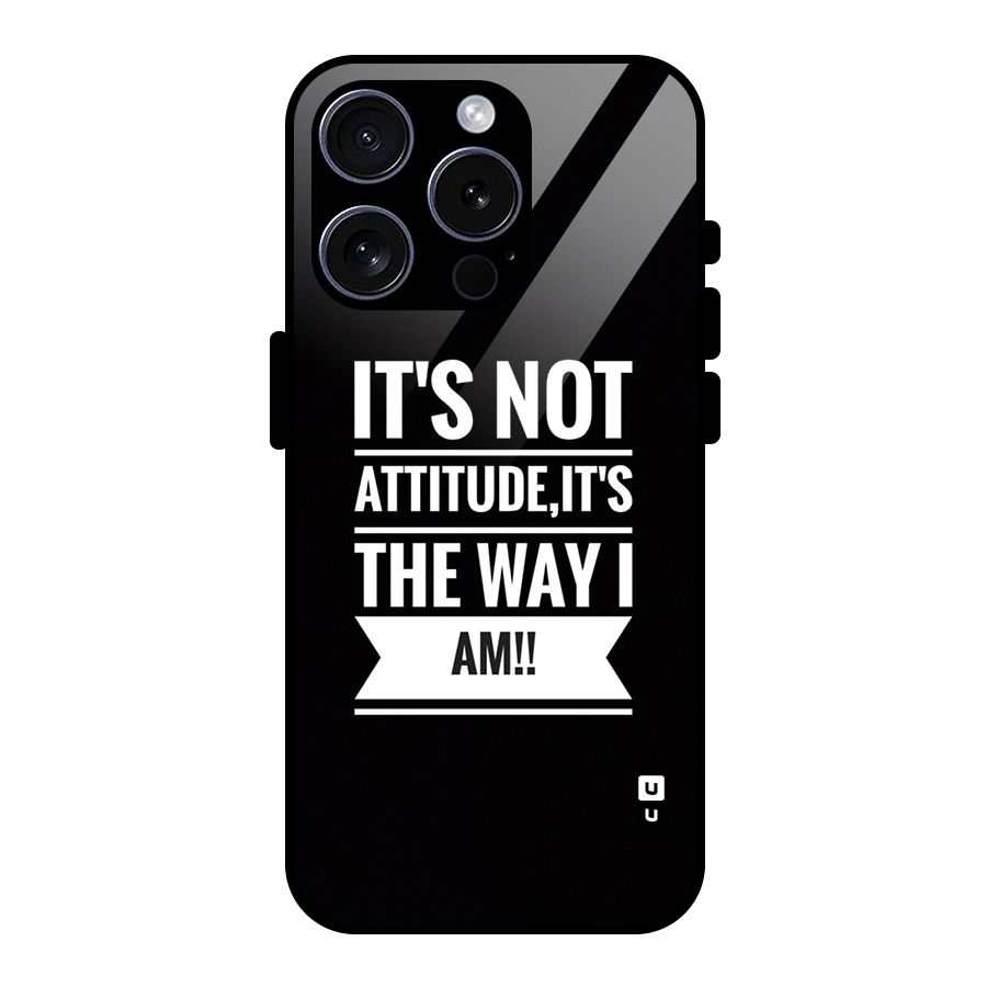 My Attitude Glass Back Case for iPhone 15 Pro