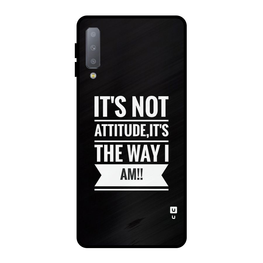My Attitude Metal Back Case for Galaxy A7 (2018)