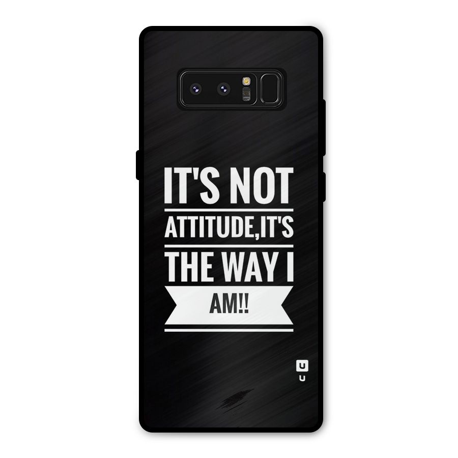 My Attitude Metal Back Case for Galaxy Note 8