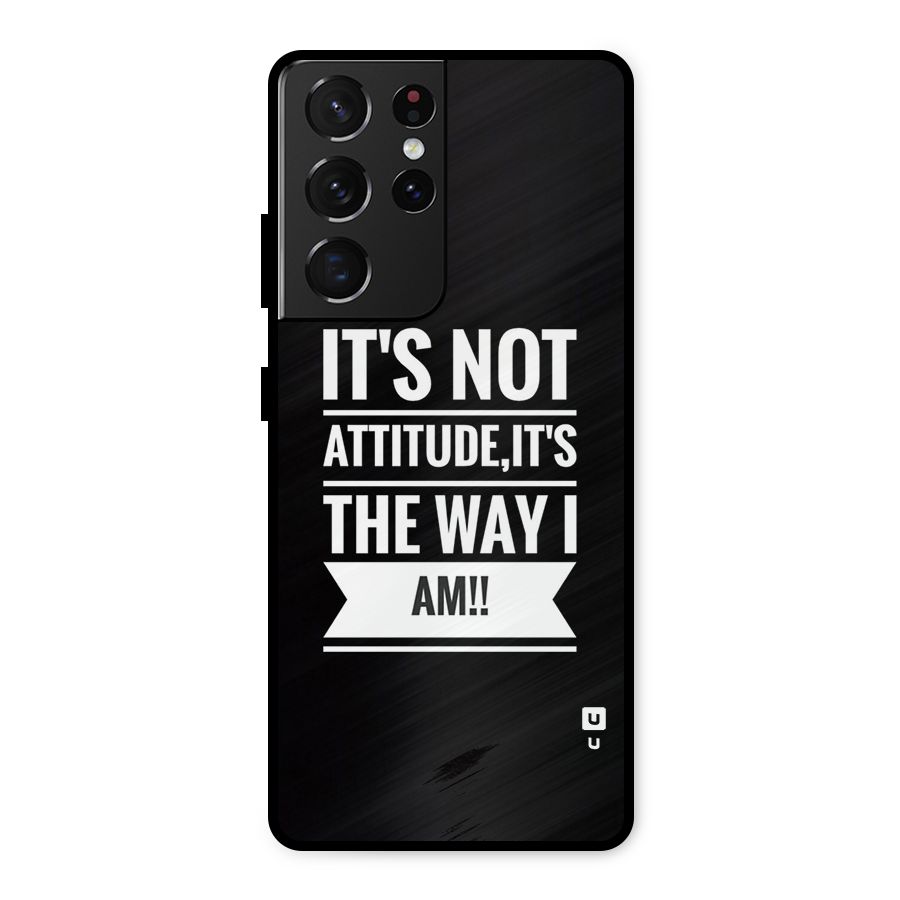 My Attitude Metal Back Case for Galaxy S21 Ultra 5G