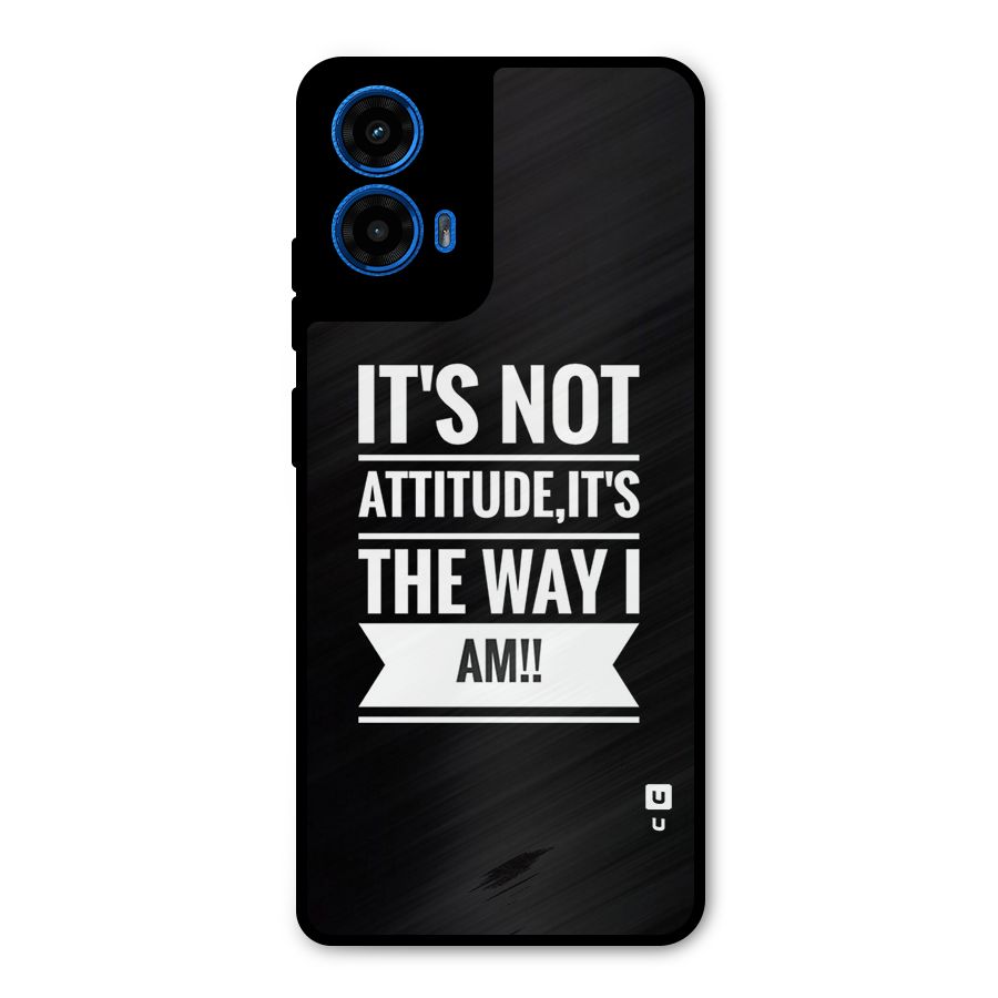 My Attitude Metal Back Case for Moto G45