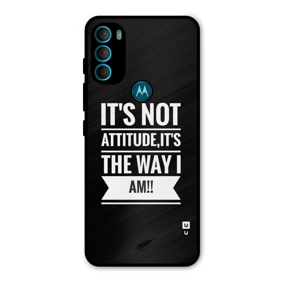 My Attitude Metal Back Case for Moto G71 5G