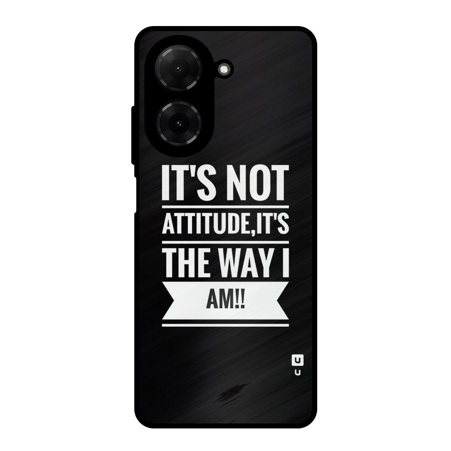My Attitude Metal Back Case for Redmi A5 4G
