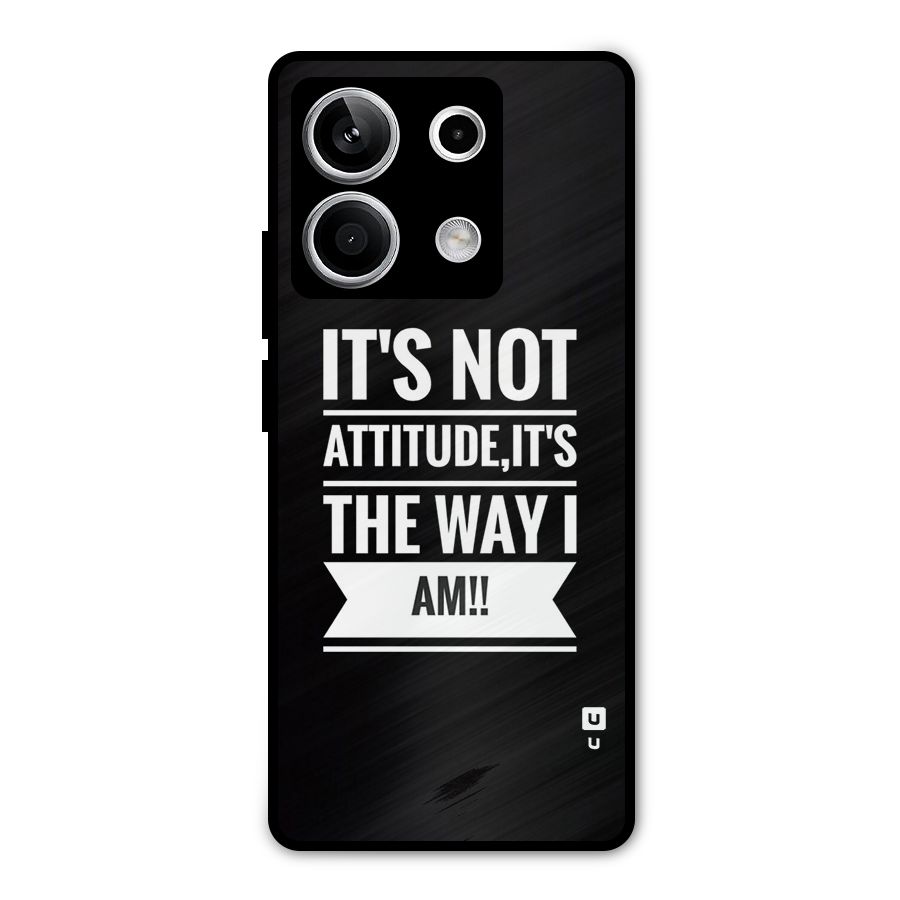 My Attitude Metal Back Case for Redmi Note 13 5G
