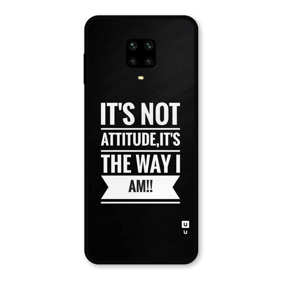 My Attitude Metal Back Case for Redmi Note 9 Pro Max
