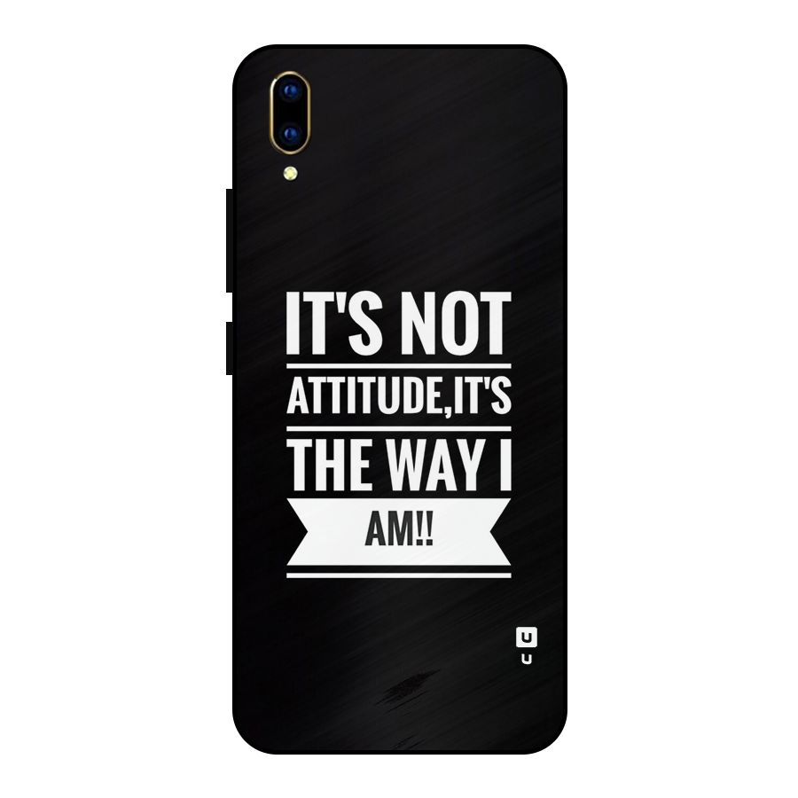 My Attitude Metal Back Case for Vivo V11 Pro
