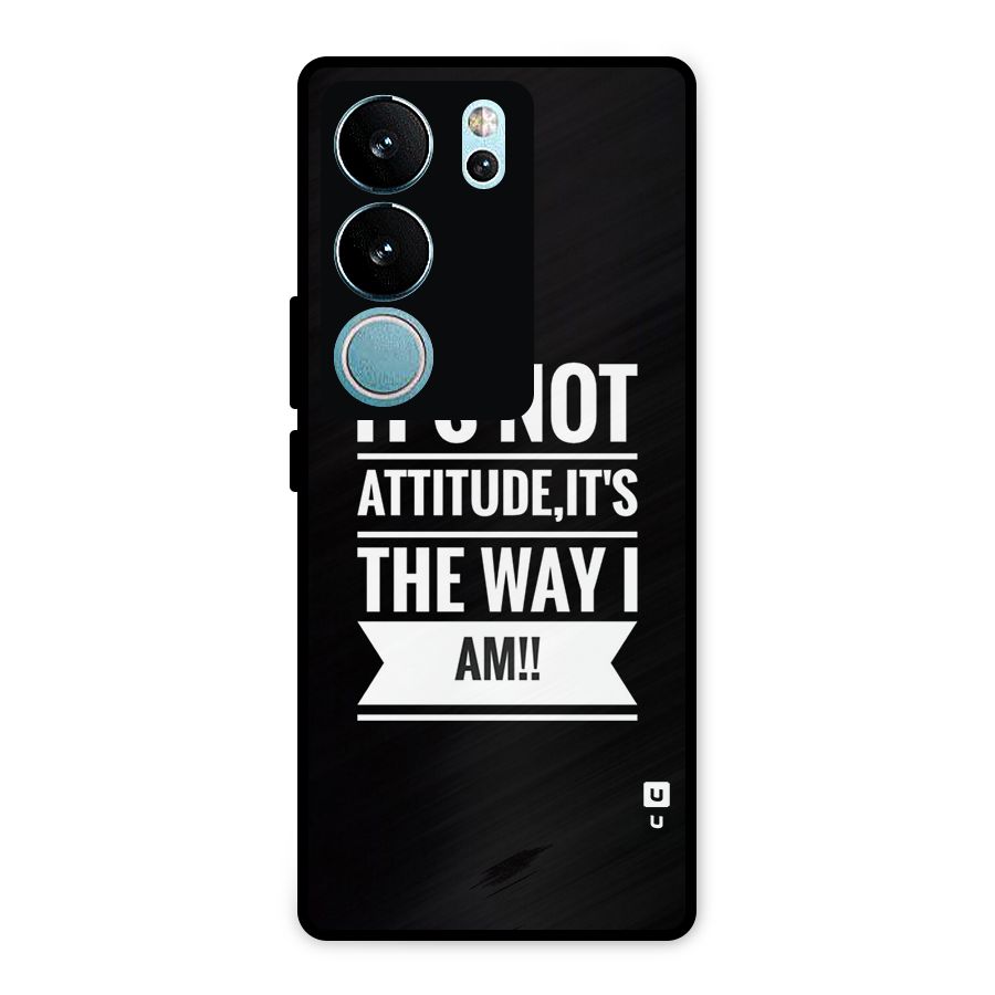 My Attitude Metal Back Case for Vivo V29 Pro