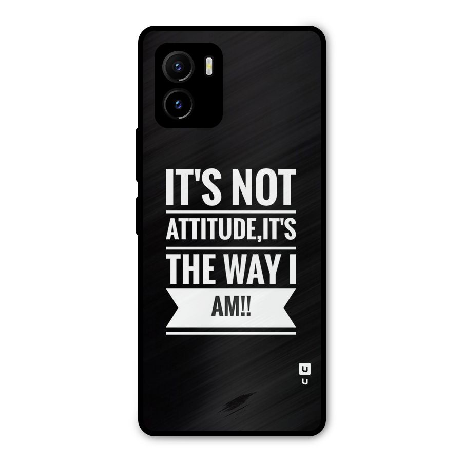 My Attitude Metal Back Case for Vivo Y15s