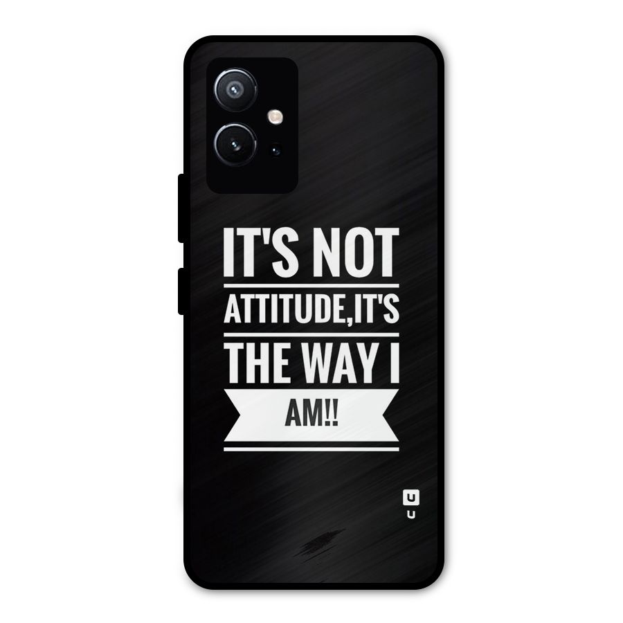 My Attitude Metal Back Case for Vivo Y75 5G