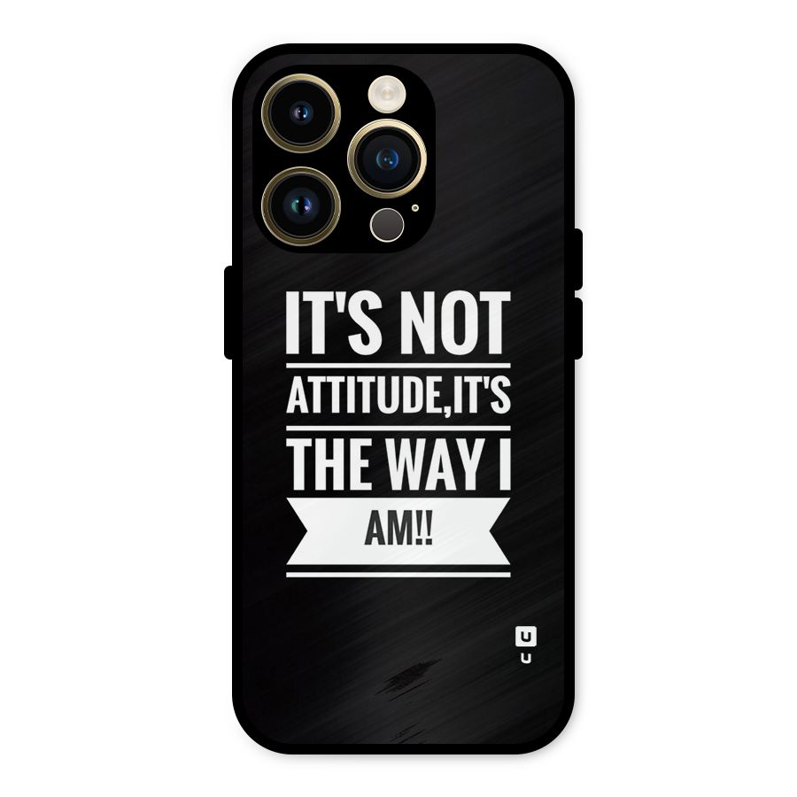 My Attitude Metal Back Case for iPhone 14 Pro