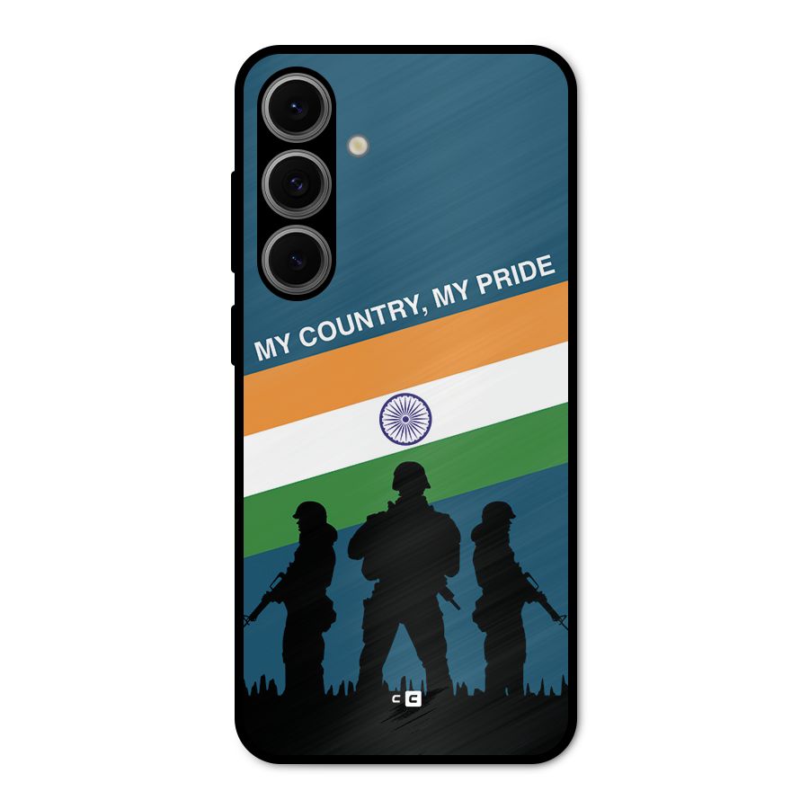 My Country My Pride Metal Back Case for Galaxy S24 FE