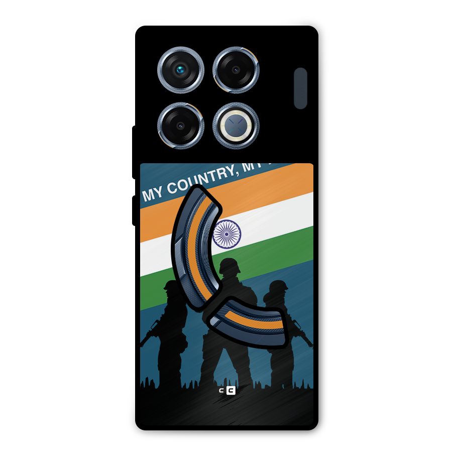 My Country My Pride Metal Back Case for Infinix GT 20 Pro