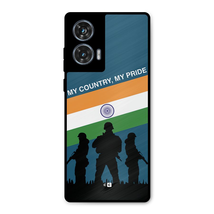 My Country My Pride Metal Back Case for Motorola Edge 50 Fusion