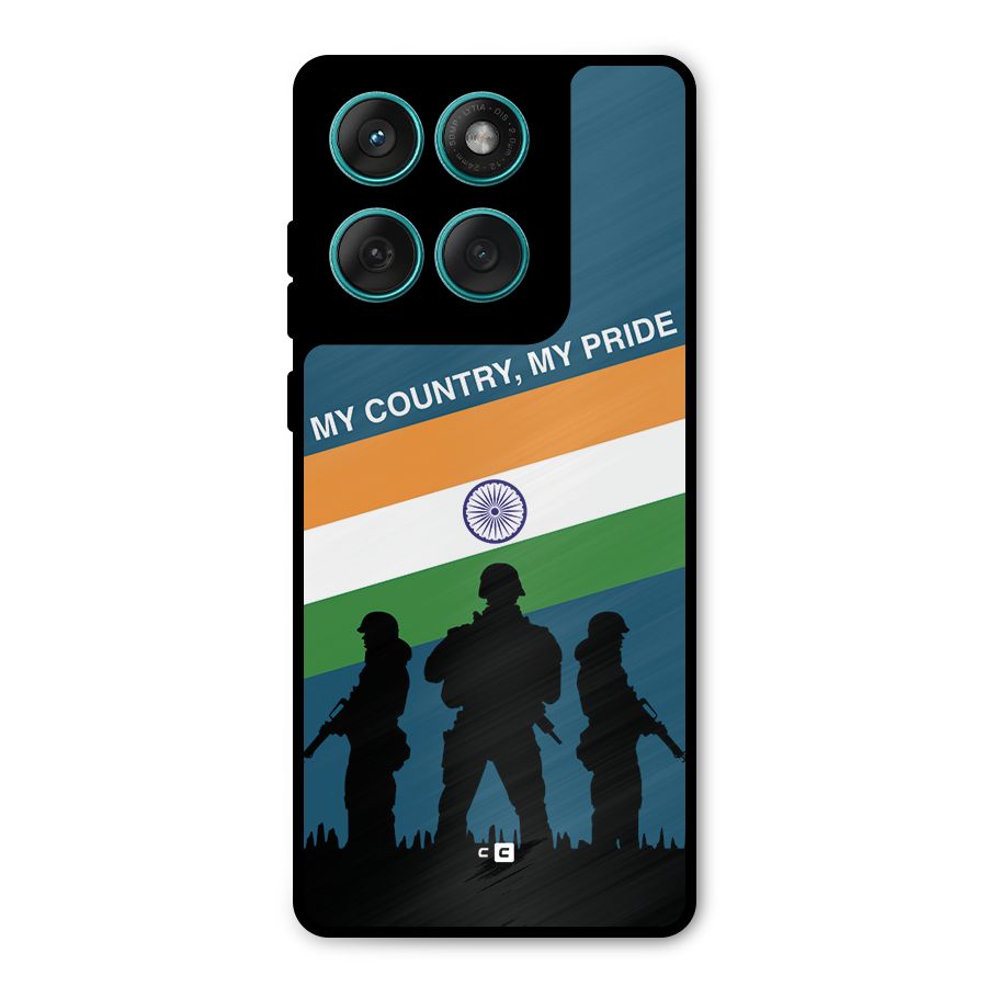 My Country My Pride Metal Back Case for Motorola Edge 60