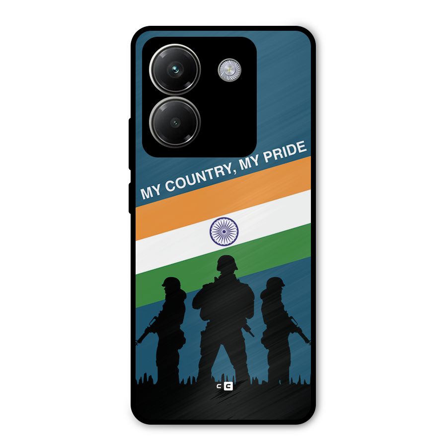 My Country My Pride Metal Back Case for Poco M7 Pro 5G