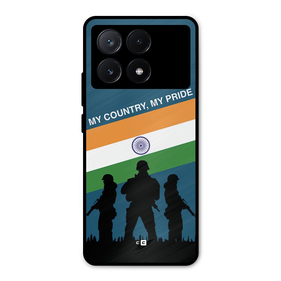 My Country My Pride Metal Back Case for Poco X6 Pro