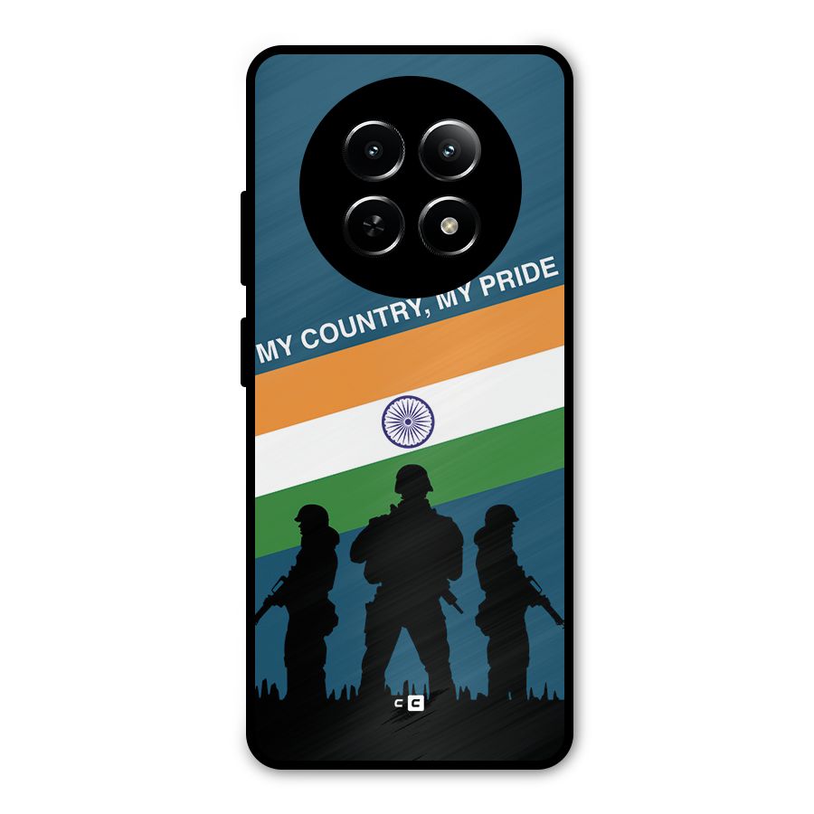 My Country My Pride Metal Back Case for Realme 12x 5G