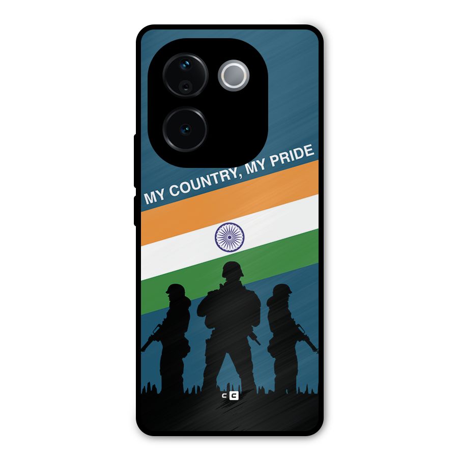 My Country My Pride Metal Back Case for Vivo T3 Pro