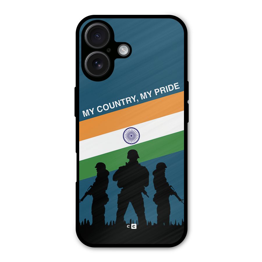 My Country My Pride Metal Back Case for iPhone 16