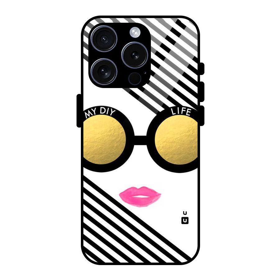 My DIY Life Glass Back Case for iPhone 15 Pro