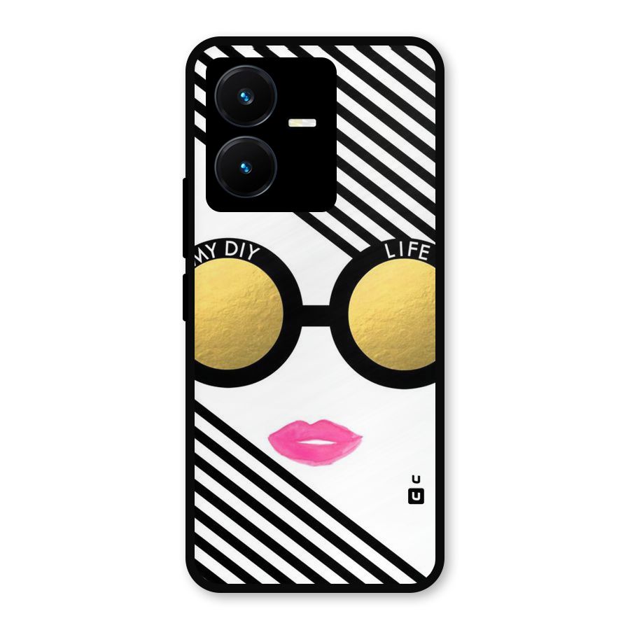 My DIY Life Metal Back Case for Vivo Y22s