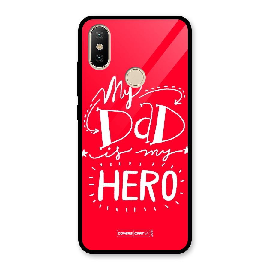 My Dad My Hero Glass Back Case for Redmi A2