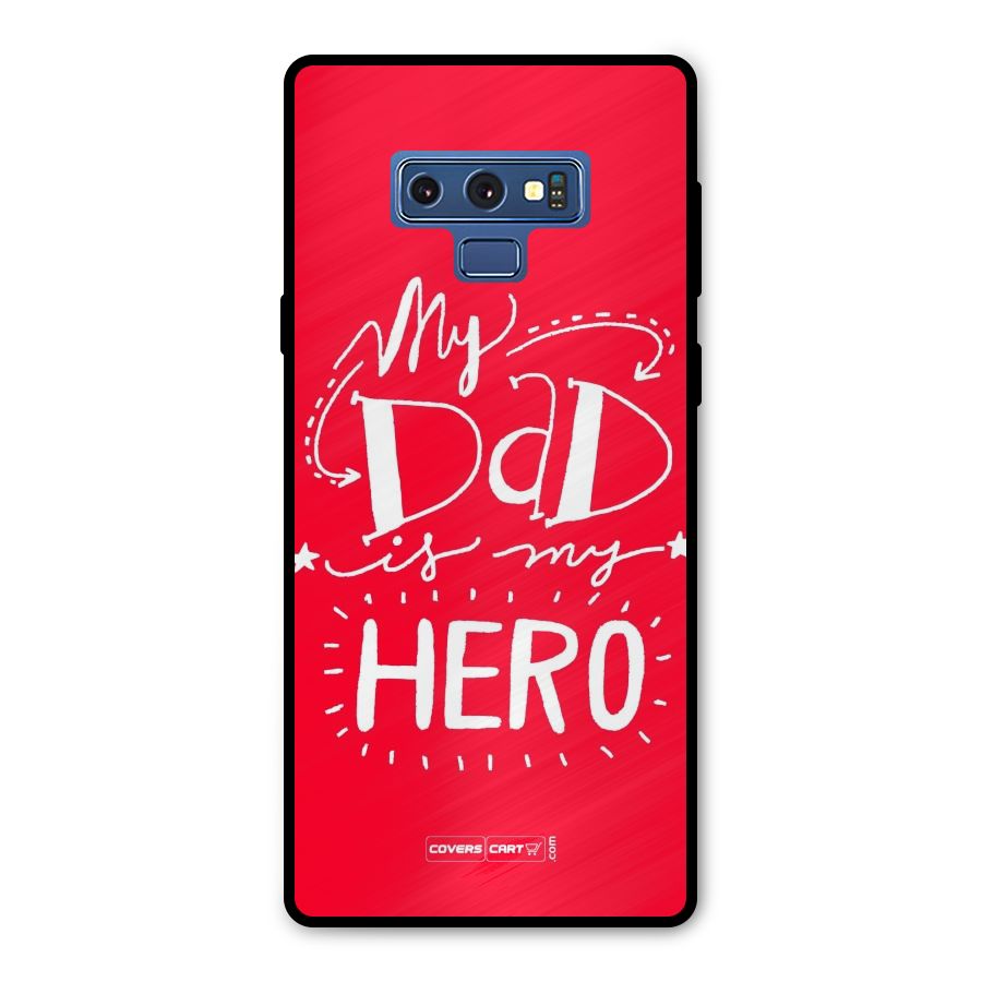 My Dad My Hero Metal Back Case for Galaxy Note 9