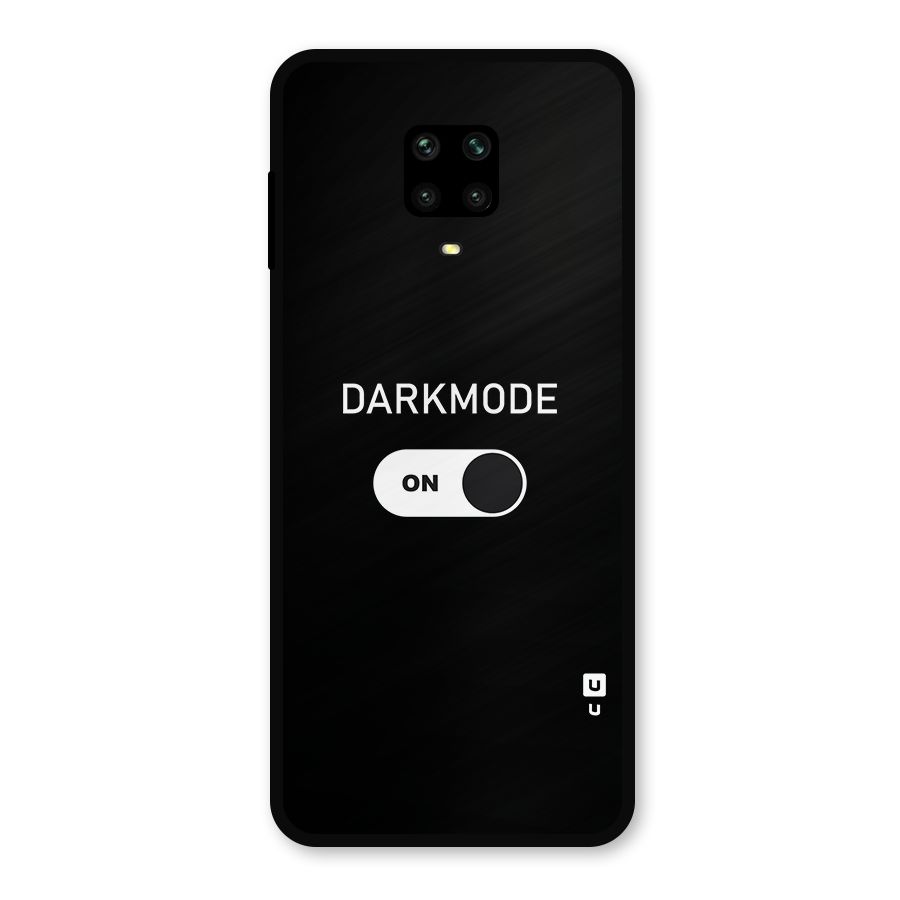My Darkmode On Metal Back Case for Redmi Note 9 Pro
