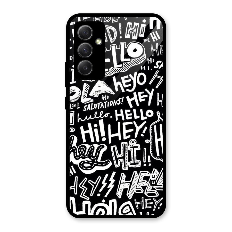 My Friend Glass Back Case for Galaxy A34