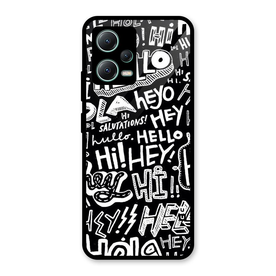 My Friend Glass Back Case for Poco X5